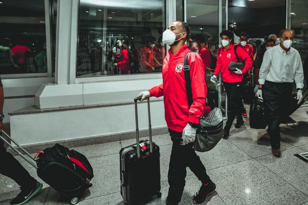 L’équipe d’Al-Ahly du stade Mohammed V vers l’aéroport de Casablanca