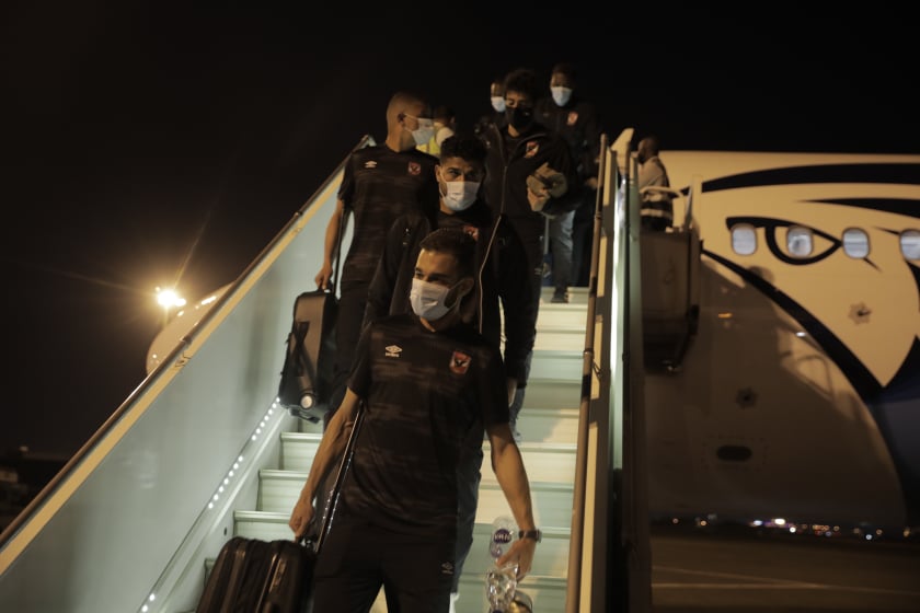 دوري أبطال إفريقيا| بعثة الأهلي تصل إلى مطار الخرطوم