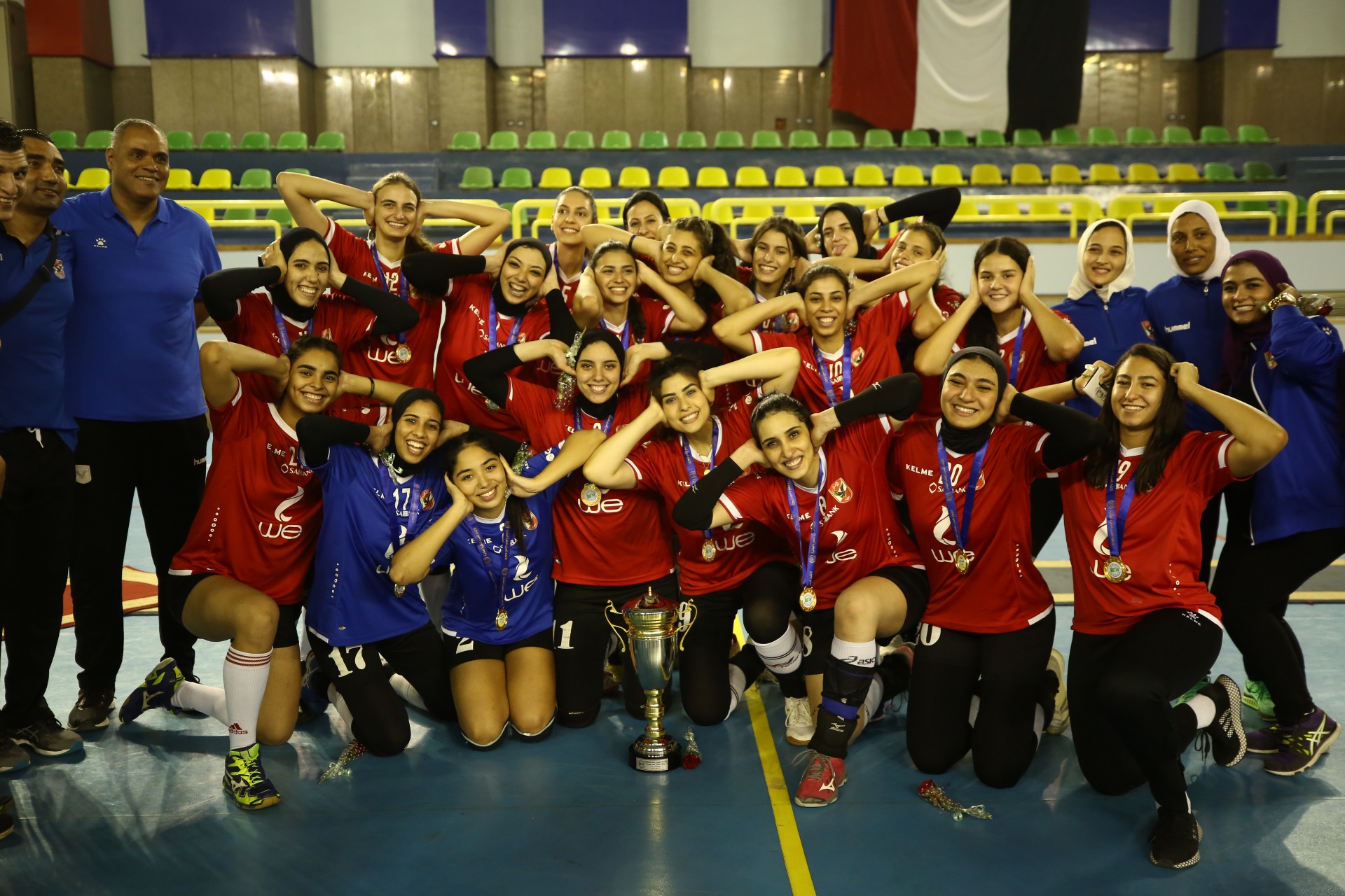 Al Ahly Womens Volleyball Team Win The Cup 2820