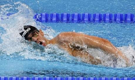 سباحة الأهلي| أحمد أكرم يحصد ذهبية ١٥٠٠متر حرة في بطولة فرنسا الدولية