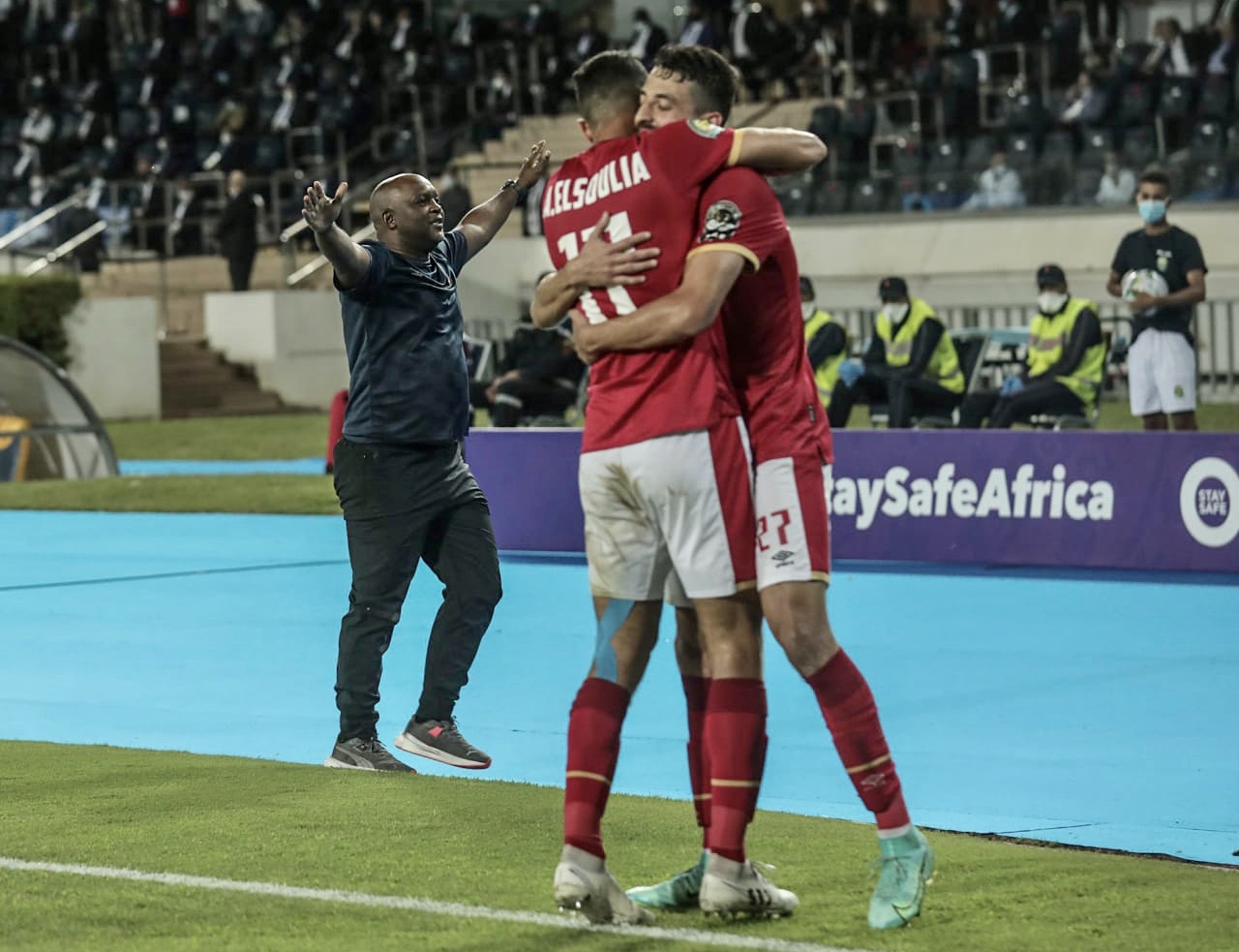 دوري أبطال إفريقيا| السولية يسجل الهدف الثالث للأهلي في مرمى كايزر تشيفز