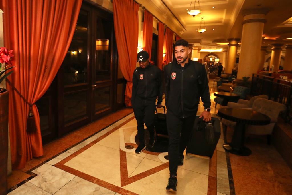 دوري أبطال إفريقيا| بعثة الأهلي تصل فندق الإقامة في بريتوريا