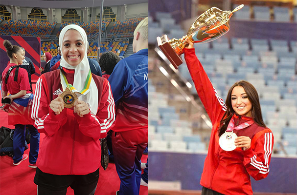 كاراتيه الأهلي| آية هشام ونهى عمرو تفوزان بالميدالية الذهبية في بطولة إفريقيا