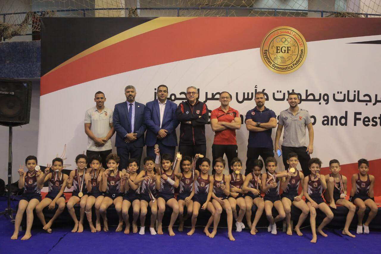 جمباز الأهلي| فريق تحت 10 سنوات يحصد 18 ميدالية في بطولة الجمهورية